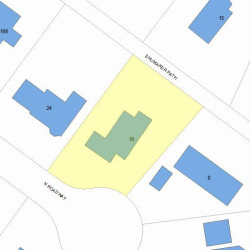 16 Shumaker Path, Newton, MA 02459 plot plan