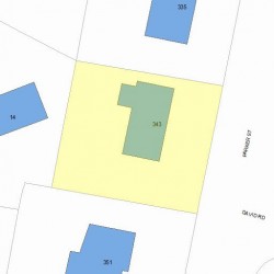 343 Parker St, Newton, MA 02459 plot plan