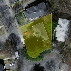 14 Cotter Rd, Newton, MA 02468 aerial view