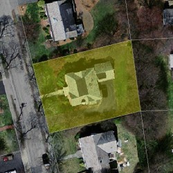 19 Evelyn Rd, Newton, MA 02468 aerial view