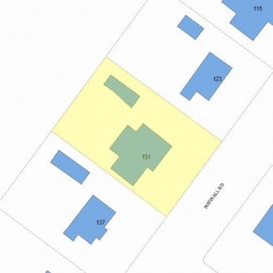 131 Wiswall Rd, Newton, MA 02459 plot plan