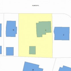 6 Albion Pl, Newton, MA 02459 plot plan