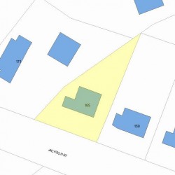 165 Jackson St, Newton, MA 02459 plot plan