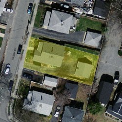 86 Tolman St, Newton, MA 02465 aerial view