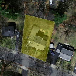 17 Woodhaven Rd, Newton, MA 02468 aerial view