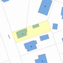 22 Elm St, Newton, MA 02465 plot plan