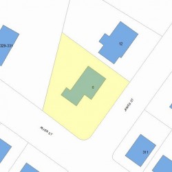 6 James St, Newton, MA 02465 plot plan