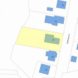 29 Crescent St, Newton, MA 02465 plot plan