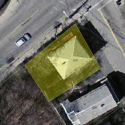 1640 Centre St, Newton, MA 02461 aerial view