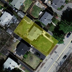1633 Washington St, Newton, MA 02465 aerial view