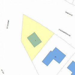 1 Quinobequin Rd, Newton, MA 02462 plot plan