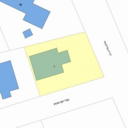 3 Fairview Ter, Newton, MA 02465 plot plan