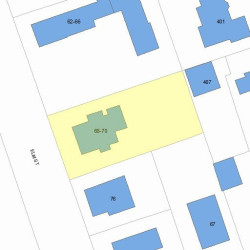 68 Elm St, Newton, MA 02465 plot plan