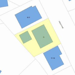 15 Circuit Ave, Newton, MA 02461 plot plan