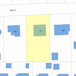 530 Ward St, Newton, MA 02459 plot plan