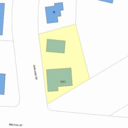 1063 Beacon St, Newton, MA 02459 plot plan