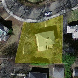 20 Morton Rd, Newton, MA 02459 aerial view
