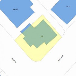 118 West St, Newton, MA 02458 plot plan