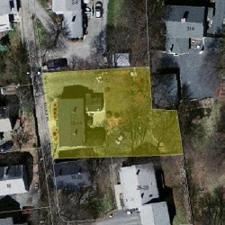 12 Elliot Pl, Newton, MA 02464 aerial view