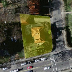 711 Beacon St, Newton, MA 02459 aerial view