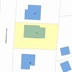 16 Commonwealth Park, Newton, MA 02459 plot plan