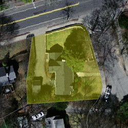 5 Glastonbury Oval, Newton, MA 02468 aerial view