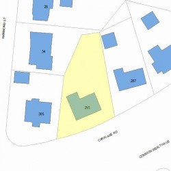 295 Commonwealth Ave, Newton, MA 02459 plot plan