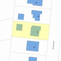 199 Woodcliff Rd, Newton, MA 02461 plot plan