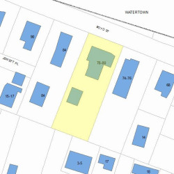 78 Boyd St, Newton, MA 02458 plot plan