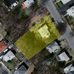 62 Harding St, Newton, MA 02465 aerial view