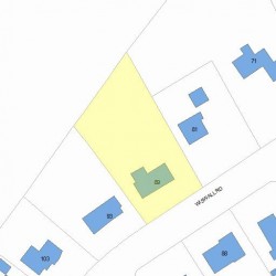 89 Wiswall Rd, Newton, MA 02459 plot plan