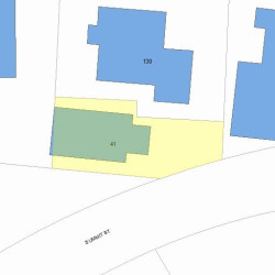 41 Summit St, Newton, MA 02458 plot plan