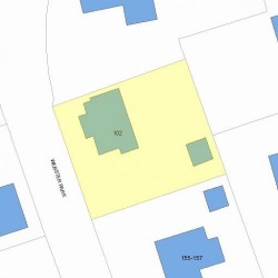 102 Webster Park, Newton, MA 02465 plot plan