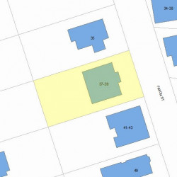 37 Faxon St, Newton, MA 02458 plot plan