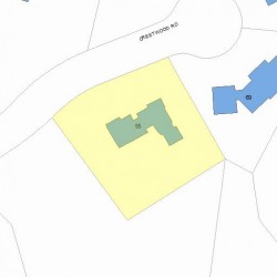 55 Crestwood Rd, Newton, MA 02465 plot plan