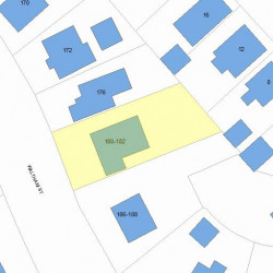 180 Waltham St, Newton, MA 02465 plot plan