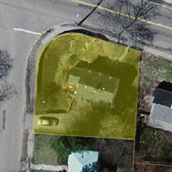 25 Dedham St, Newton, MA 02461 aerial view