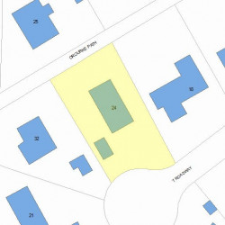 24 Orourke Path, Newton, MA 02459 plot plan
