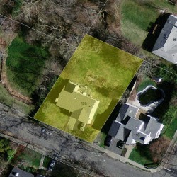 108 Old Farm Rd, Newton, MA 02459 aerial view