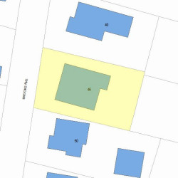 46 Brooks Ave, Newton, MA 02460 plot plan