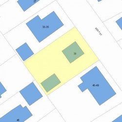 39 Eddy St, Newton, MA 02465 plot plan