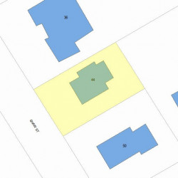 44 Shaw St, Newton, MA 02465 plot plan