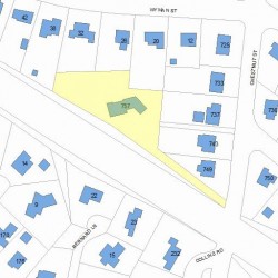 757 Chestnut St, Newton, MA 02468 plot plan