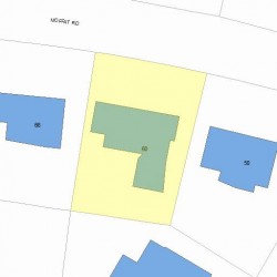 60 Moffat Rd, Newton, MA 02468 plot plan