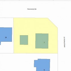 3 Applegarth St, Newton, MA 02459 plot plan