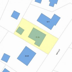 19 Maple St, Newton, MA 02466 plot plan