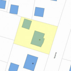 81 Adena Rd, Newton, MA 02465 plot plan