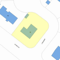 26 Spiers Rd, Newton, MA 02459 plot plan