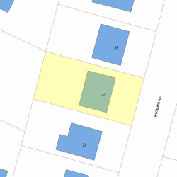 23 Wyoming Rd, Newton, MA 02460 plot plan