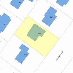 1669 Washington St, Newton, MA 02465 plot plan